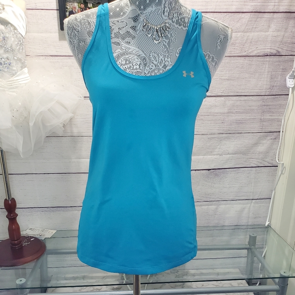 Under Armour Fitted Blue Tank Top